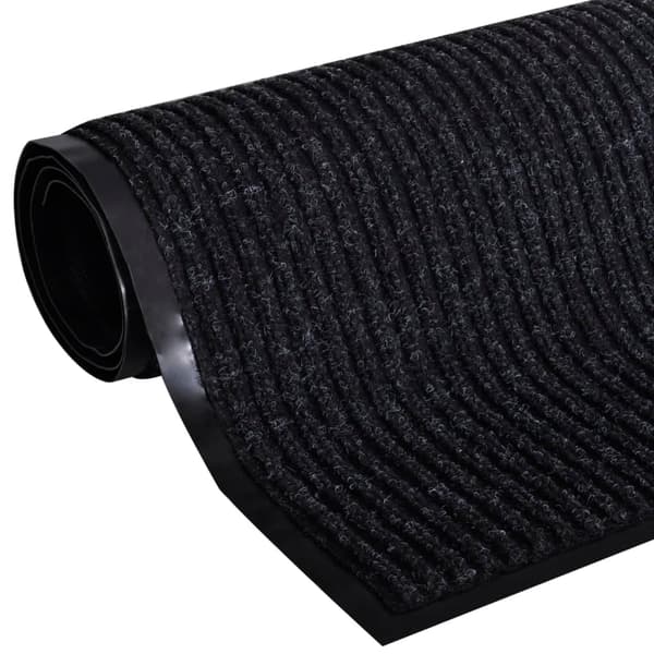 vidaXL PVC dørmåtte 120 x 180 cm sort