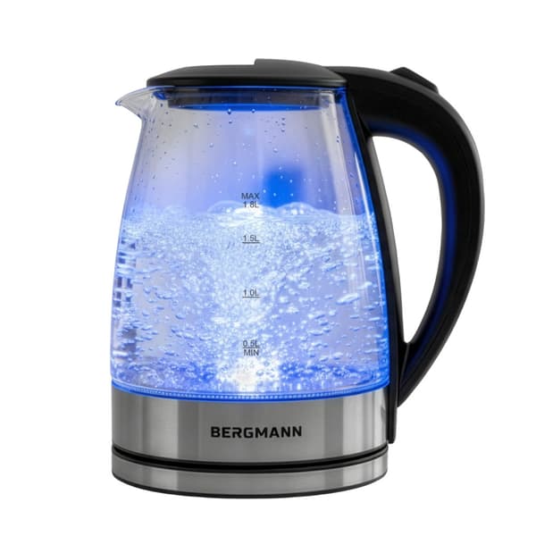 Bergmann elektrisk glaskande ZH002 1,8L 2200W med rustfrit stålbase