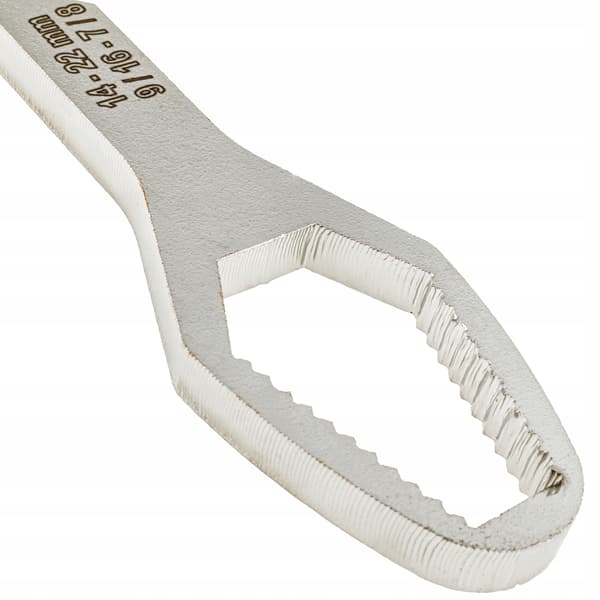 Flad universal ringnøgle Torx tomme multifunktionel 8-22 mm smedejern