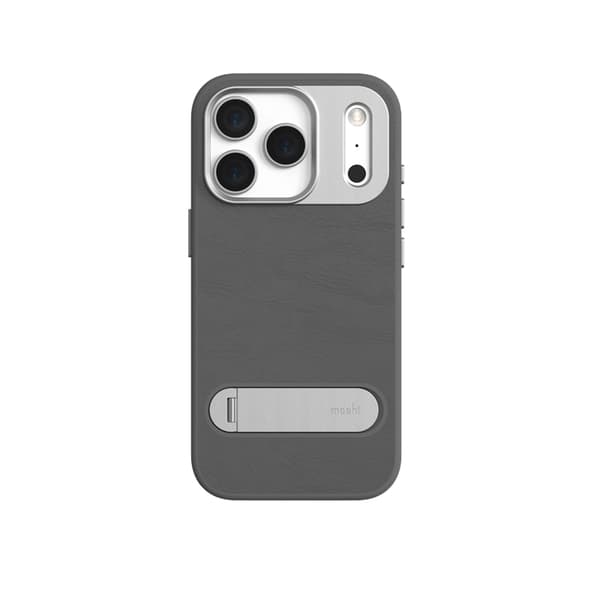 Moshi Kameleon MagSafe – iPhone 17 Pro-skal med stativfunktion (Midnattsgrå)