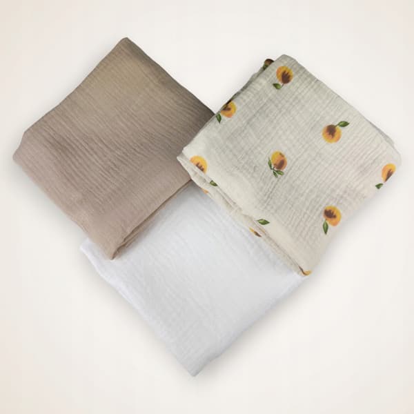 Plumeri Muslin Bleer Sæt med 3 Farver 70x70 cm