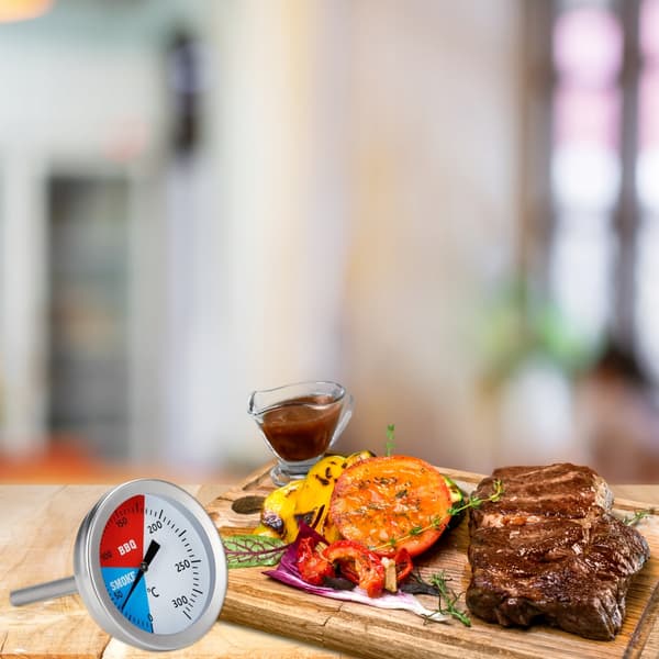 Analog termometer med sond för grill, rökugn, pizzaugn och tryckkokare