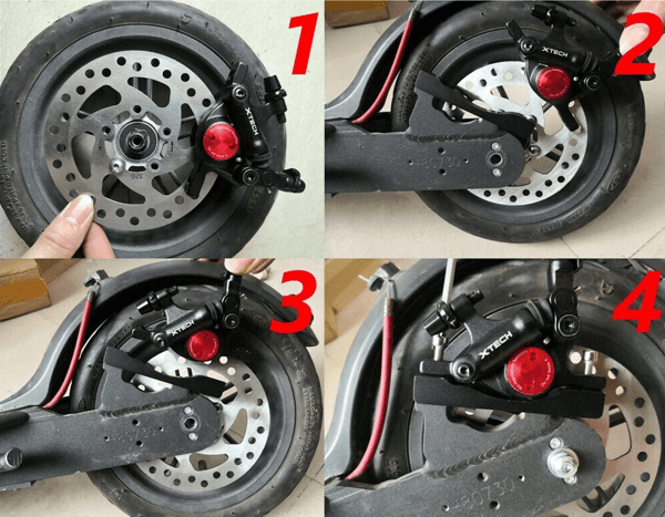 Zoom XTECH HB100 Bremsekaliber til Xiaomi Scooter Rød