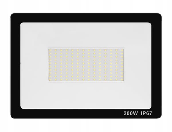 HALOGENLAMPA LED-STRÅLKASTARE 200W EFFEKTCERTIFIKAT