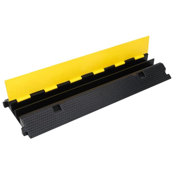 vidaXL kabelrampe, 2-kanals, 100 cm, gummi
