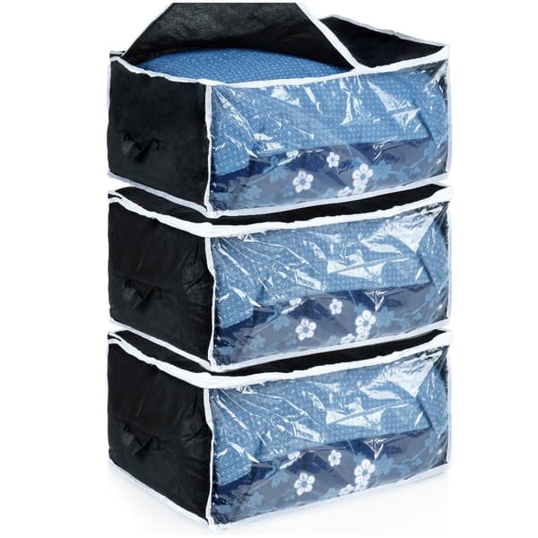 Sengetøjskasse 81 l 65x45x30 cm 3 stk.