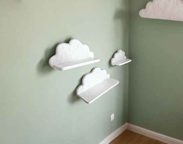 Cloud Shelves Sæt med 3 - Fluffy Cans