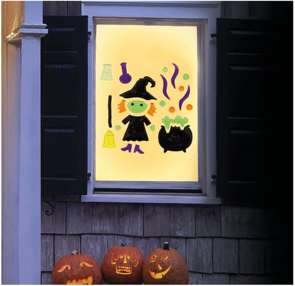 Halloween Gel Dekoration Heks