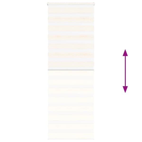 vidaXL Zebrarullgardin, 75x200 cm, Tygbredd 70,9 cm, Polyester