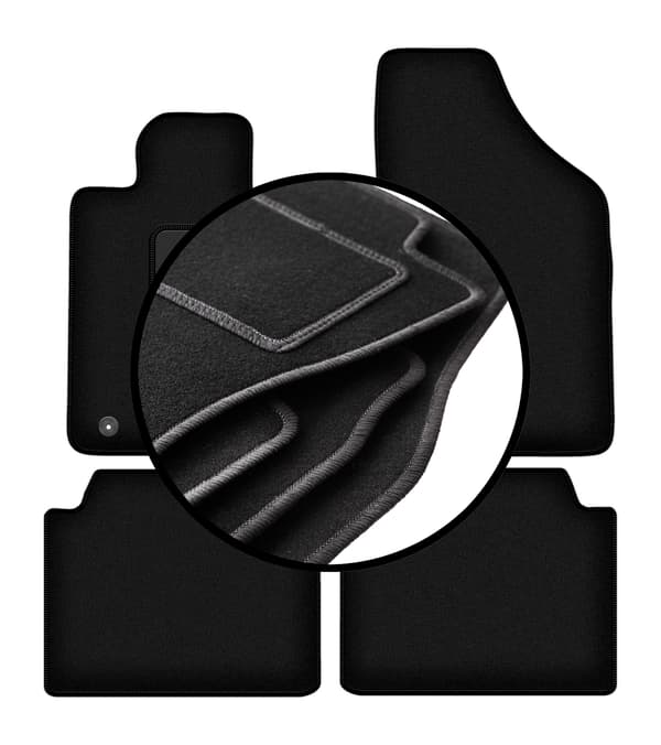 Komplet sæt velourmåtter til: Renault Safrane liftback (1992-2000)
