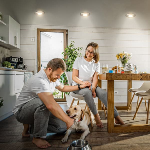 LED indbyggede spotlights 3x4,9W IP44 dæmpbar variable farver badeværelse