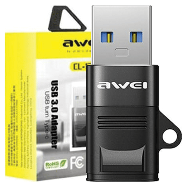 AWEI Adapter CL-13 USB-C/USB-Accarny/sort