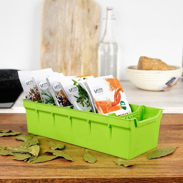 Kryddorganizer grön 30x13x8 cm