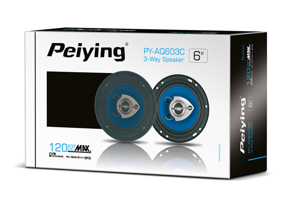 Peiying 6" bilhøjttalere