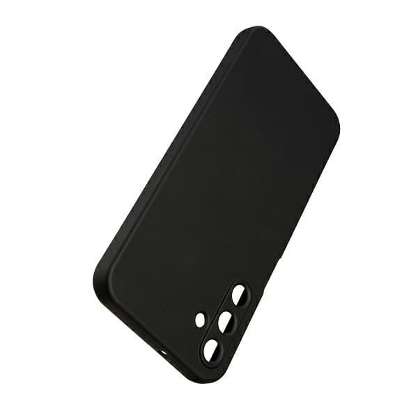 Beline Etui Silicone Samsung A15 A156 musta/musta