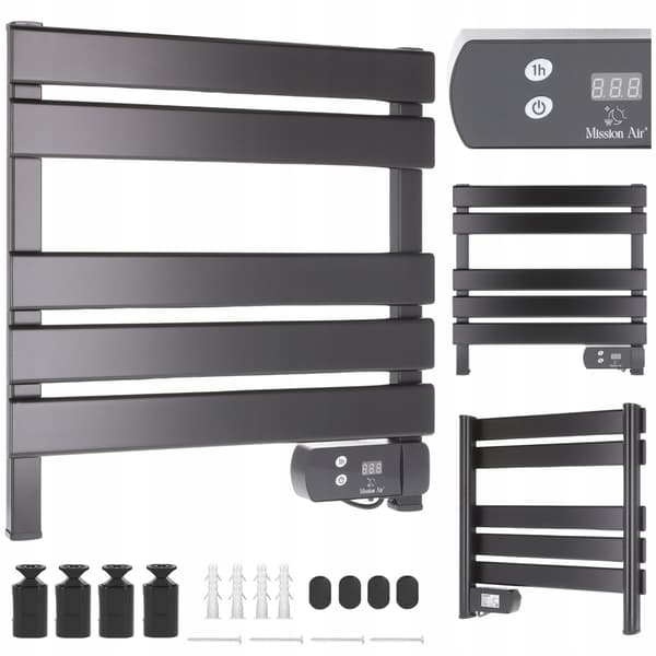 LYON 150W svart badrumsradiator