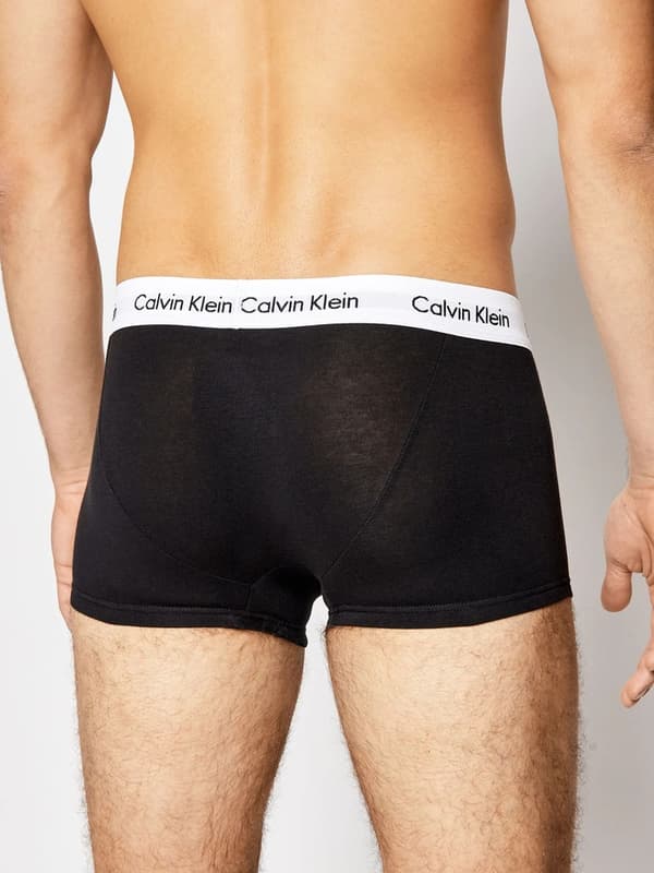 Calvin Klein Herr 3-pack Svarta Trunks, Storlek S