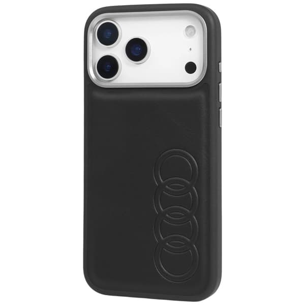Audi TT MagSafe-etui i kunstlæder til iPhone 17 Pro – sort