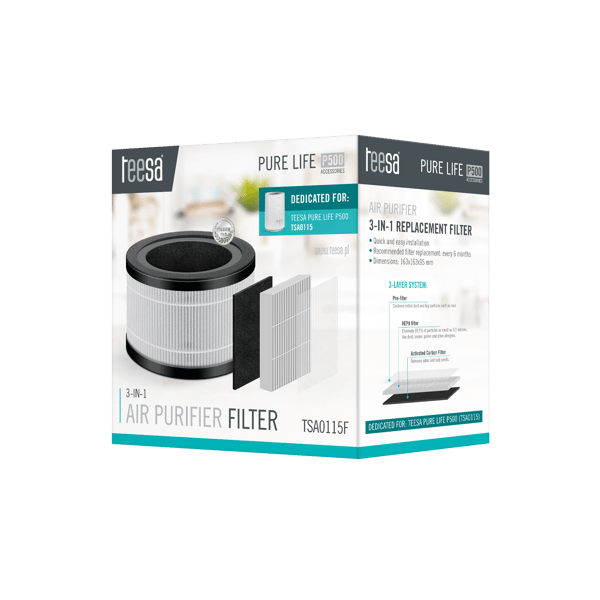 Filter Teesa til luftrenser Pure Life P500