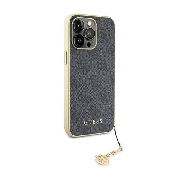 Guess 4G Charms Collection – iPhone 15 Pro Max-skal (grått)