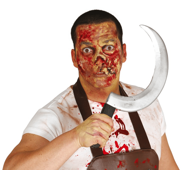 Kniv Segl Morder Slagter Halloween Kugle 44cm