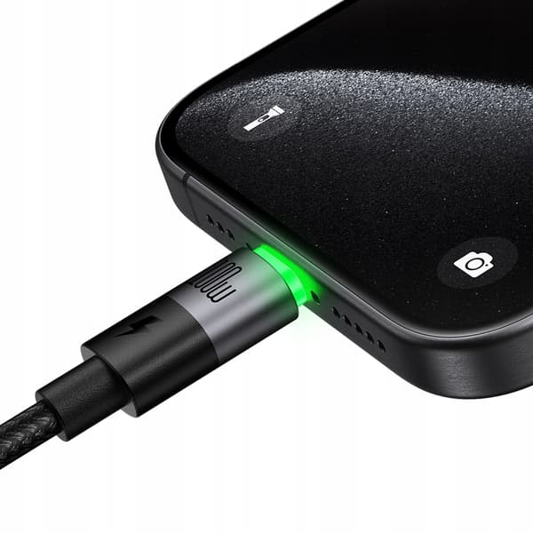 MCDODO USB-C-KABEL 2-I-1 SNABBLADDNING FÖR IPHONE 14 MACBOOK LED 100W 2M