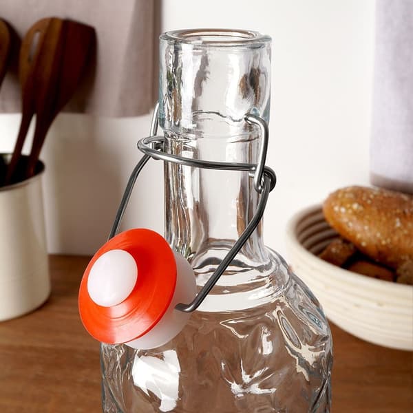 Glasflaska med klipp 1,1 l