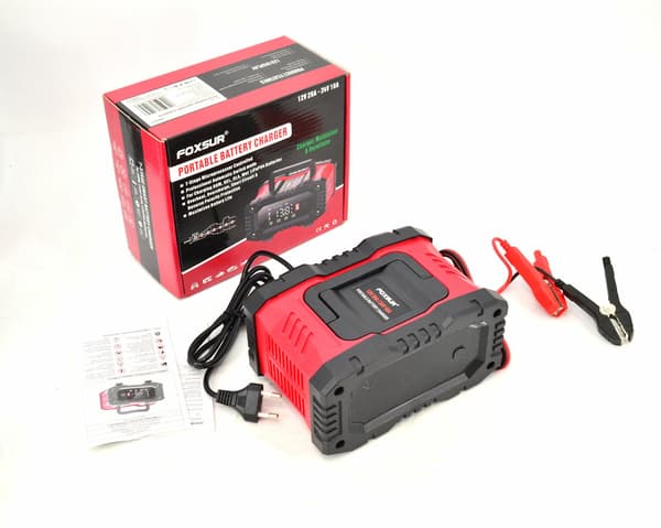 EM-LIKRIKTARE FOXSUR 12V 24V 20A LCD