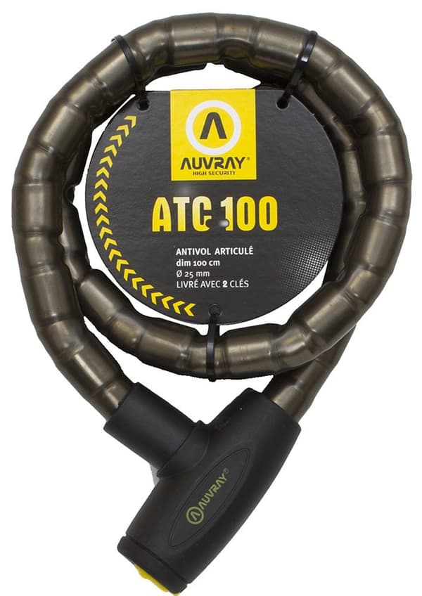 AUVRAY ATC100 säkerhetsvajer med lås - längd 100 cm, diameter 25 mm