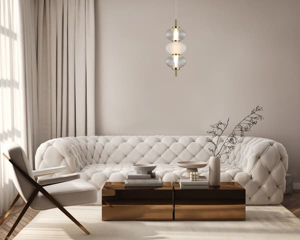 HÆNGELAMPE TESTA LED SORT ITALUX PND-84938-3-BK