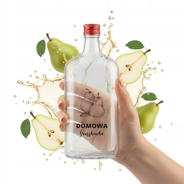 5x CLASSIC-flaskor 500 ml med HEMGJORD PÄRON- GRÖNSAKSTINKTIV 5-pack