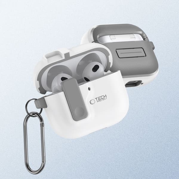 TECH-PROTECT SLIM HOOK APPLE AIRPODS 4 HVIDE