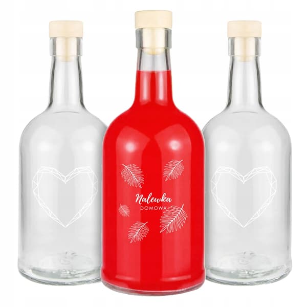 10X TADEK-FLASKOR 500ml med tryck för tinkturer
