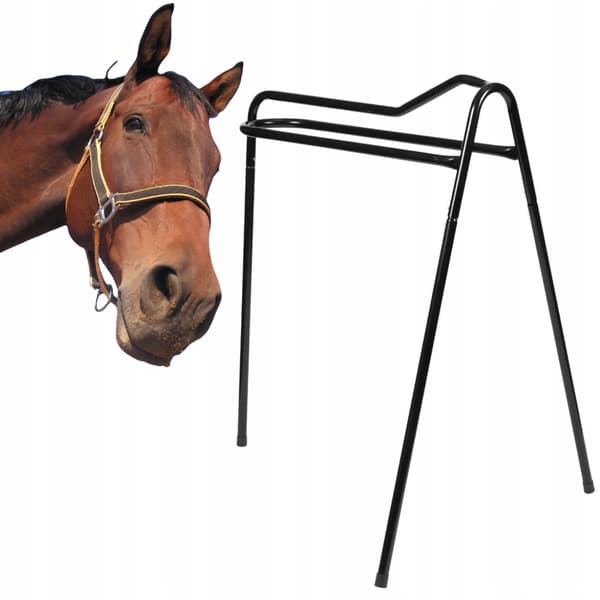 York sadelstativ til hest, SORT, FOLDBAR, metal