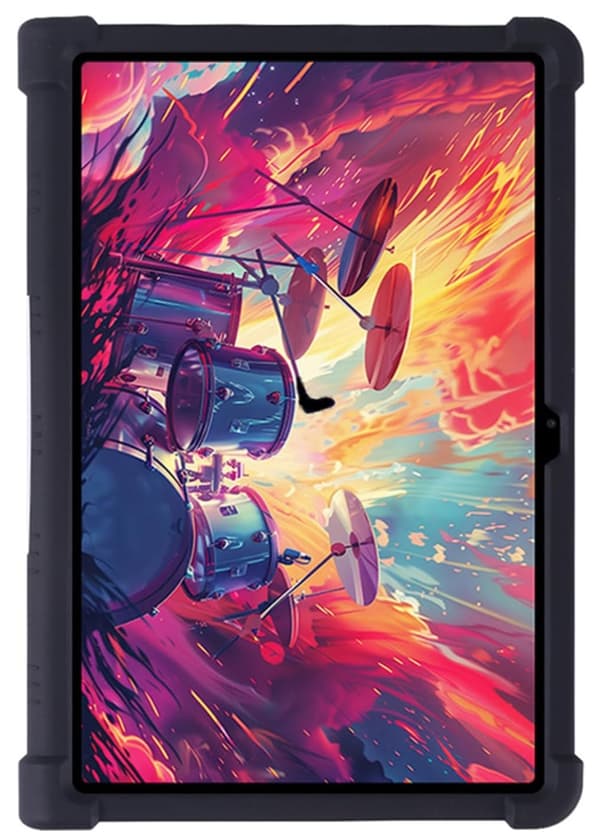 Lenovo Tab Plus TB351FU 11,5" silikonikiinnike musta