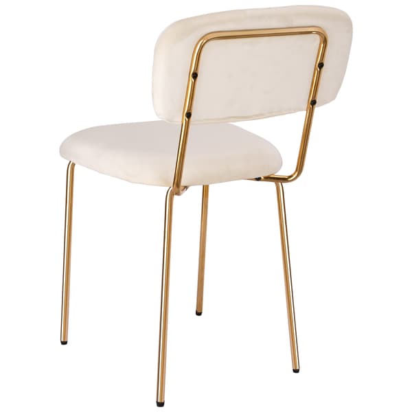 LOUIS guldbeige sammetsfåtölj