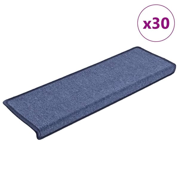vidaXL trappemåtter 30 stk. 65x25 cm blå