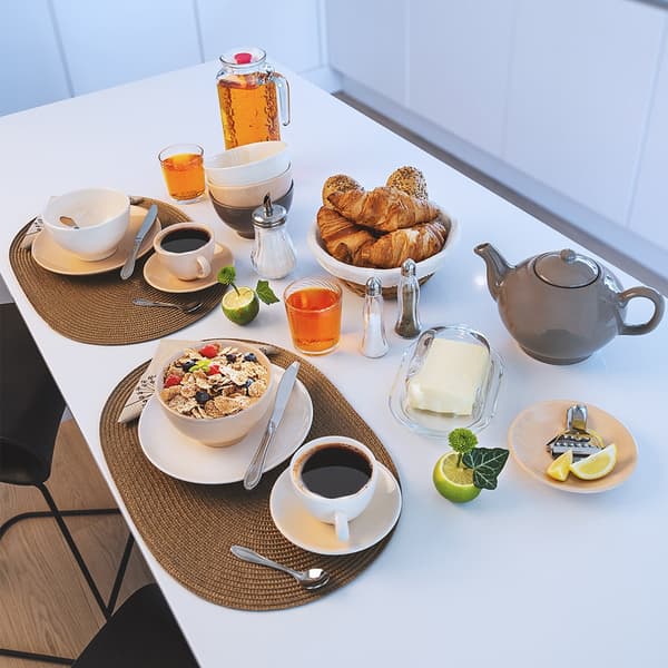 Espresso skedar i stål CONIC 6 st