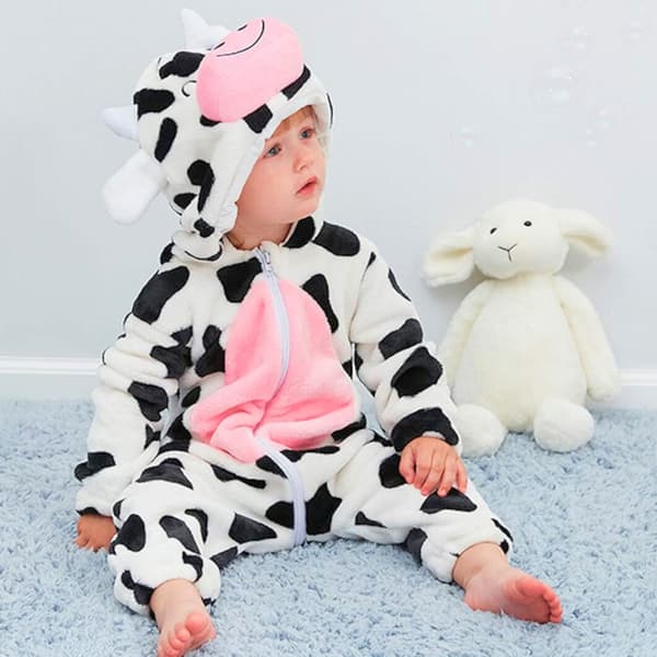 Heldragt Pyjamas Kostume Ko Baby 90: 75-85 cm