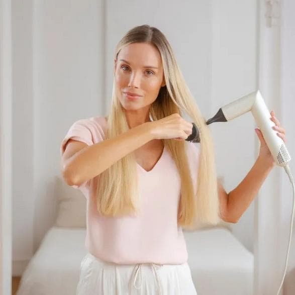 MPM MLW-26 Beige-Svart Locktång/Tork