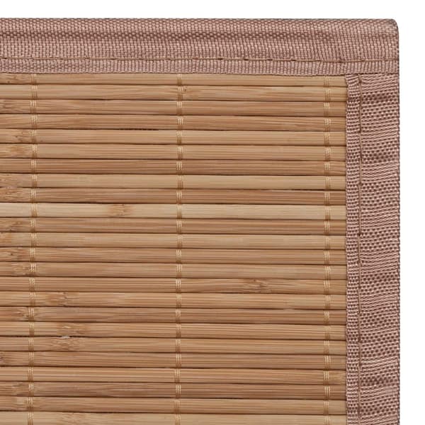 vidaXL Bambumatta, 80 x 200 cm, Rektangulär, Brun