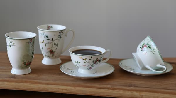 KOP SÆT MED 2 STK. 220 ml MED UNDERKOP TIL TE OG KAFFE