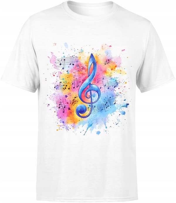 Musiker T-shirt gave til musiker noder