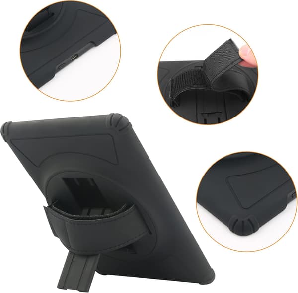SORT ETUI MED HOLDER TIL KINDLE PAPERWHITE 11. GENERATION 6,8"