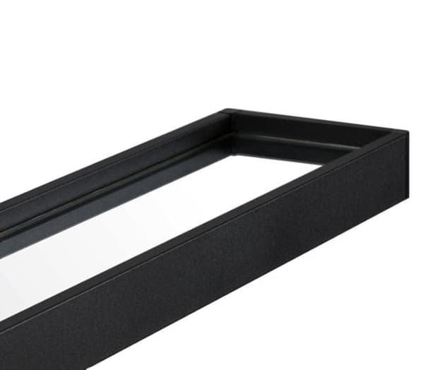 Peili hyllyllä 60 cm musta