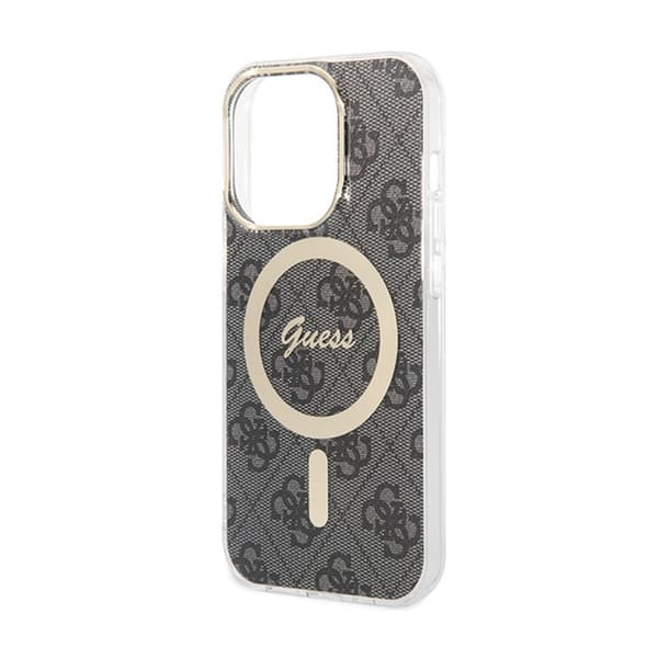 Guess 4G MagSafe - iPhone 15 Pro -kotelo (musta)