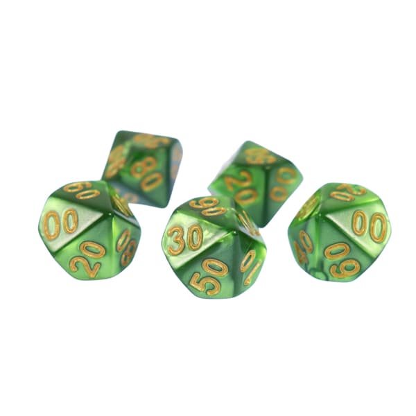 RPG Tärning Tiosidig Tärning D10 00-90 Hög Skog