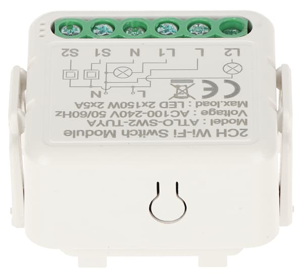 ATLO-SW2-TUYA Wi-Fi Dual Smart LED-belysningscontroller, Tuya Smart