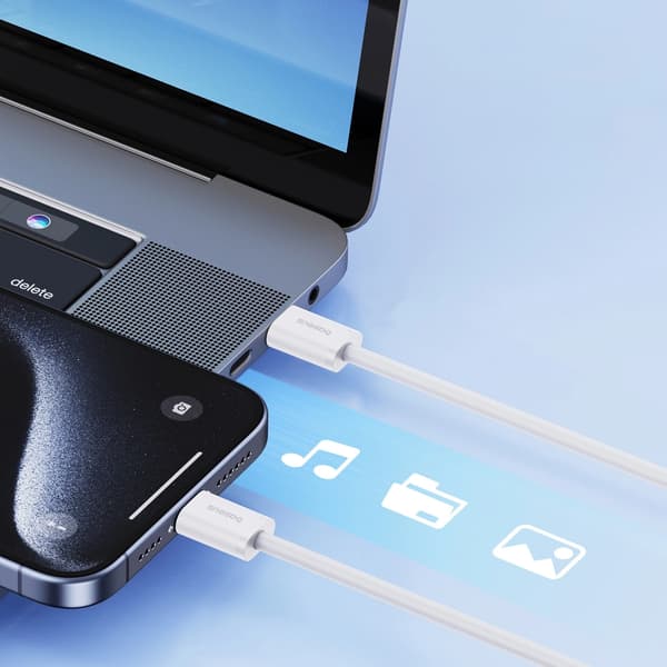 Baseus Superior Series II USB-C Kabel - USB-C 30W 480Mb/s 2m - Hvid
