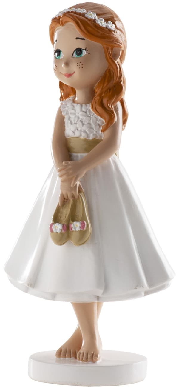 Nadverskagefigur Barfodet pige 13cm
